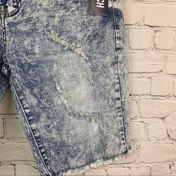 AEROPOSTALE Destroyed Stretch Cut-Off Shorts 28 - Picture 4 of 11
